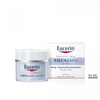 ЕУЦЕРИН АКВАПОРИН АКТИВ крем за суха кожа 50 мл.